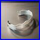 Vintage Native American Navajo Textured Sterling Silver Cuff Bracelet Boho 7