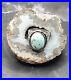 Vintage Native American Navajo Turquoise 925 Sterling Silver Ring Sz 8