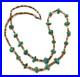Vintage Native American Navajo Turquoise Nuggets Heishi Beads Shell Necklace 14