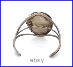 Vintage Native American Navajo Turquoise Sterling Silver Bangle Bracelet