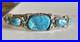 Vintage Native American Navajo Turquoise Sterling Silver Cuff Bracelet