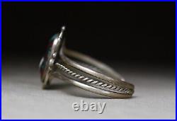 Vintage Native American Navajo Turquoise Sterling Silver Cuff Bracelet