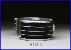 Vintage Native American Navajo Turquoise Sterling Silver Cuff Bracelet