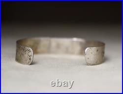 Vintage Native American Navajo Turquoise Sterling Silver Cuff Bracelet Size 6.75