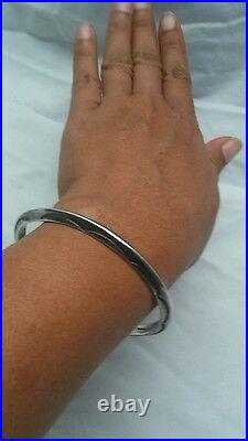 Vintage Native American Navajo sterling 925 stamped bangle bracelet