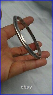 Vintage Native American Navajo sterling 925 stamped bangle bracelet