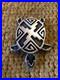Vintage Native American Navajo turtle pin brooch jewelry marked JR Silversmiths
