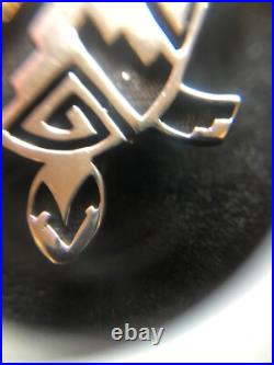 Vintage Native American Navajo turtle pin brooch jewelry marked JR Silversmiths Vintage Native American Navajo turtle pin brooch jewelry marked JR Silversmiths