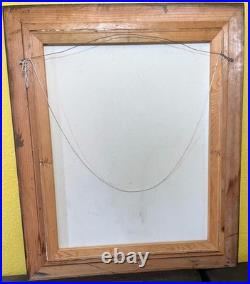 Vintage Native American Oil Painting Titled Brave Artist Beverly Girvigian