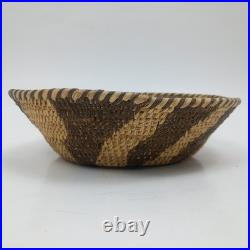 Vintage Native American Papago Tohono O'odham Pima Coiled Basket Bowl Circa 1905
