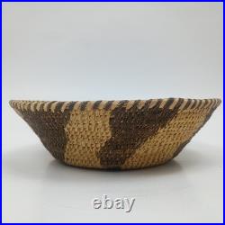 Vintage Native American Papago Tohono O'odham Pima Coiled Basket Bowl Circa 1905