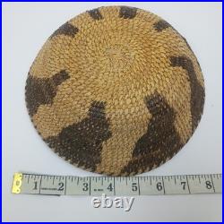 Vintage Native American Papago Tohono O'odham Pima Coiled Basket Bowl Circa 1905