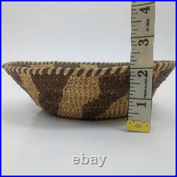 Vintage Native American Papago Tohono O'odham Pima Coiled Basket Bowl Circa 1905