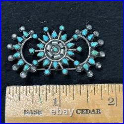 Vintage Native American Petit Point Pendant Zuni