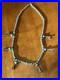 Vintage Native American Petite Squash Blossom with Turquoise 22 Necklace Silver