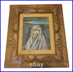 Vintage Native American Portrait An Old Indian Artist LC Todd 1978 Southwest