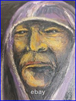 Vintage Native American Portrait An Old Indian Artist LC Todd 1978 Southwest