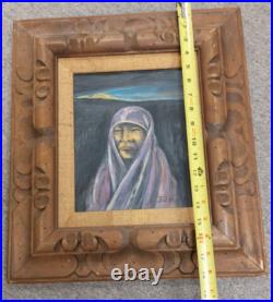 Vintage Native American Portrait An Old Indian Artist LC Todd 1978 Southwest