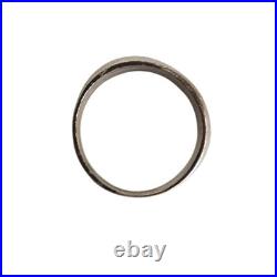 Vintage Native American Ring Silver Navajo Whirlwind Turquoise Coral Chip Inlay