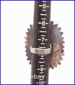 Vintage Native American Ring Turquoise Sterling Silver Signed Sz 7.75 33.1gr Vintage Native American Ring Turquoise Sterling Silver Signed Sz 7.75 33.1gr