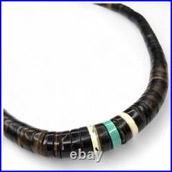 Vintage Native American Santo Domingo Heishi Necklace 16.5 Inches