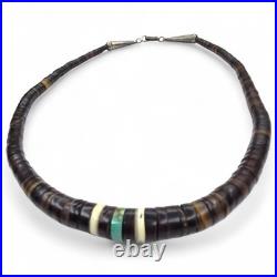 Vintage Native American Santo Domingo Heishi Necklace 16.5 Inches