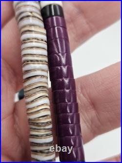 Vintage Native American Santo Domingo Turquoise Shell Heishi Disc Bead Necklace