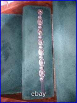 Vintage Native American Silver And Turquoise Concho Belt