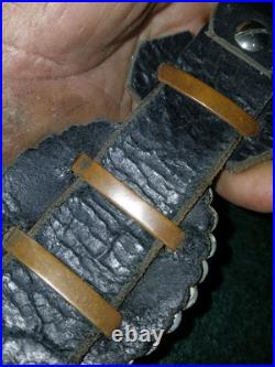 Vintage Native American Silver And Turquoise Concho Belt