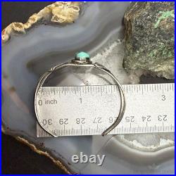 Vintage Native American Silver Leaf & Turquoise Split Shank Bracelet For Women Vintage Native American Silver Leaf & Turquoise Split Shank Bracelet For Women