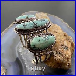 Vintage Native American Silver Turquoise Bracelet For Women