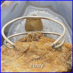 Vintage Native American Silver Turquoise Split Shank Bracelet For Women