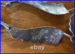 Vintage Native American Silver and Turquoise Necklace Signed 18