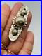 Vintage Native American Southwestern Concho Silver Bar Brooch Pin