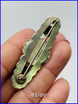 Vintage Native American Southwestern Concho Silver Bar Brooch Pin