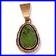 Vintage Native American Southwestern Green Turquoise Signed DB Pendant
