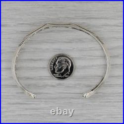 Vintage Native American Southwestern Stamped Cuff Bracelet Sterling Silver 6.75
