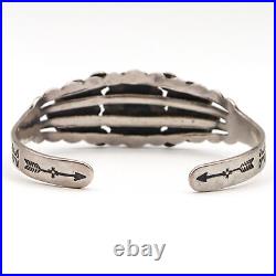 Vintage Native American Southwestern Sterling Silver Turquoise Cuff Bracelet