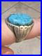 Vintage Native American Southwestern Turquoise Silver Ring