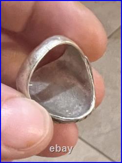 Vintage Native American Southwestern Turquoise Silver Ring