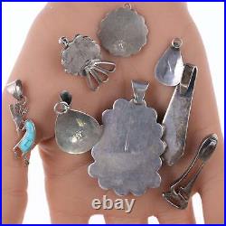 Vintage Native American/Southwestern sterling and stone pendants