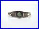 Vintage Native American Stamped Silver Pale Green Turquoise Cuff Bracelet, 14.1g