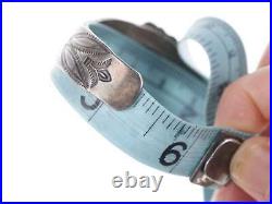 Vintage Native American Sterling Agate cuff bracelet