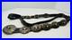 Vintage Native American Sterling CL Belt with white and Blue Stones