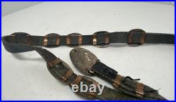 Vintage Native American Sterling CL Belt with white and Blue Stones