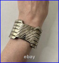 Vintage Native American Sterling Cuff Bracelet