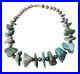Vintage Native American Sterling & Large Chunky Turquoise Necklace