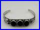 Vintage Native American Sterling Silver 925 Black Onyx Bracelet