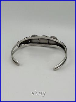 Vintage Native American Sterling Silver 925 Black Onyx Bracelet