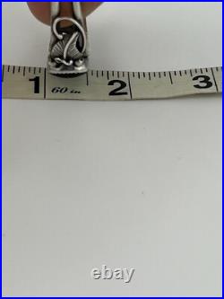 Vintage Native American Sterling Silver 925 Black Onyx Bracelet